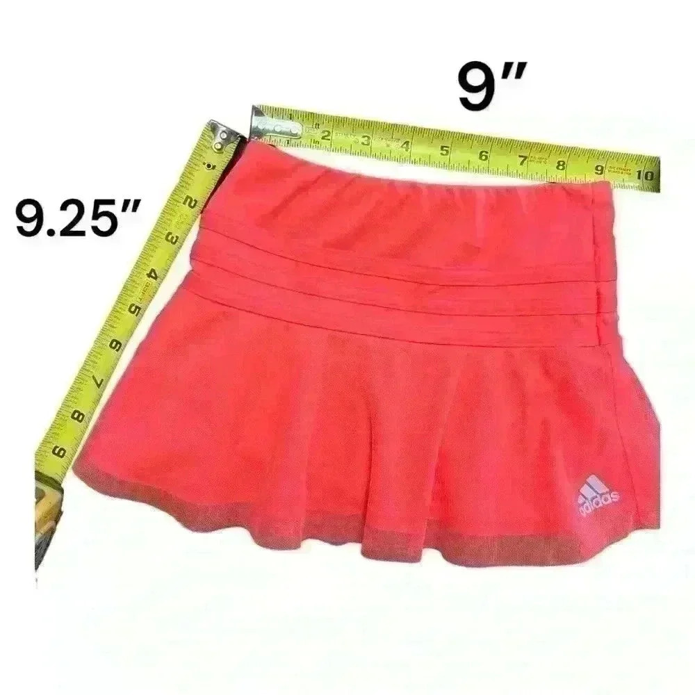 Adidas mesh 3 stripes skirt/ skort, 3T - Picture 3 of 6